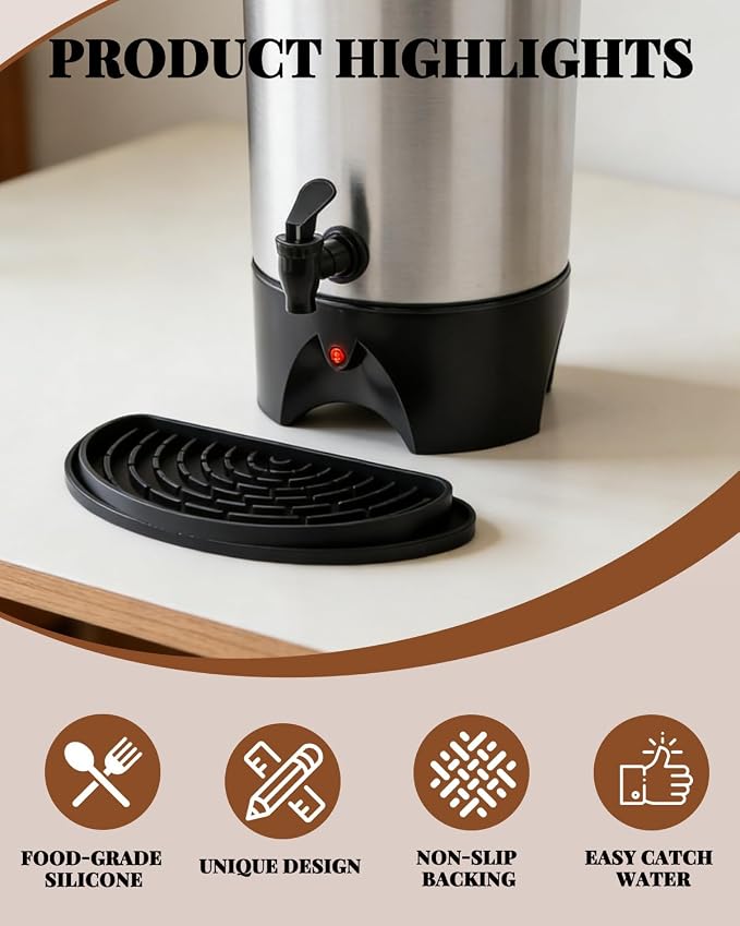 Coffee Drip Tray, Half-Round Drip Catcher - Image 2