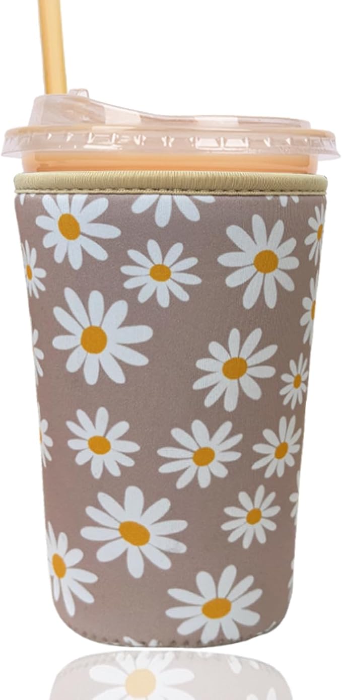 Reusable Insulated Sleeve for Iced Coffee Cup, Coffee Neoprene Sleeve for Cold by Unknown