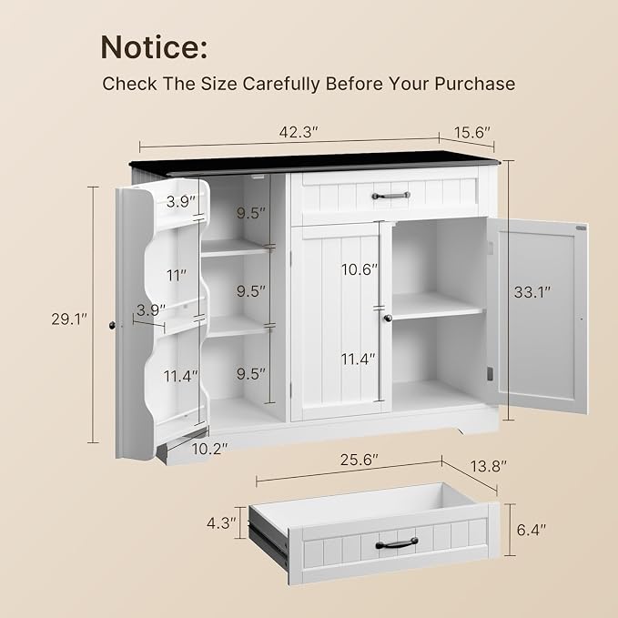 Gizoon Kitchen Coffee Bar Cabinet - Image 2