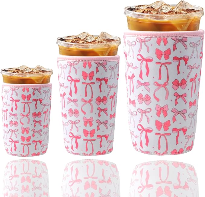 3 Pack Reusable Iced Coffee Cup Sleeve Beverage Holder by Unknown