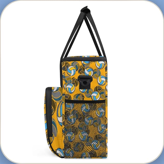 Volleyball Coffee Maker Travel Bag, Volleyball Large Carrying Storage Case - Image 4