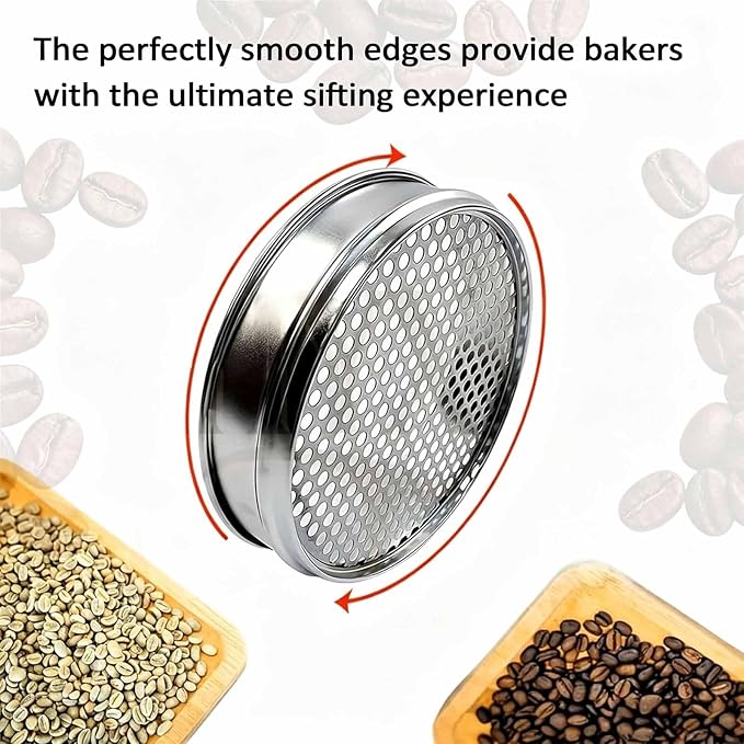 10pcs Coffee Bean Grading Sieve Set, Iron-Plated Coffee Bean Grading Sieve - Image 4
