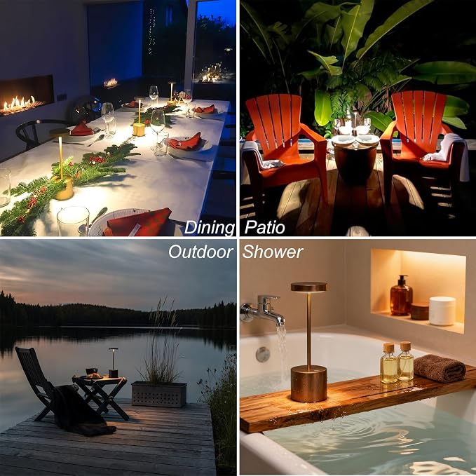 2 Pack Cordless Rechargeable Table Lamp, 3 Color Temperature & Dimmable - Image 7
