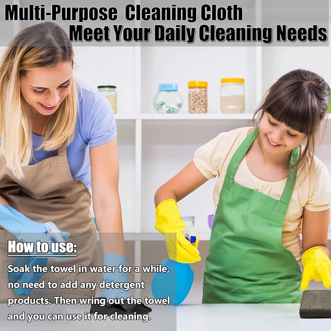 KTT Thickened Magic Cleaning Cloth, 5 Pack | Reusable Microfiber Cleaning Cloth - Image 6
