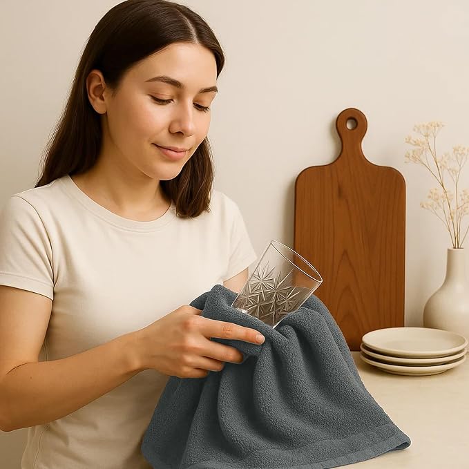 RIVERSIDE Bar Mop Towels Pack of 12, 16x19 Inches, 100% Ring Spun Cotton Terry - Image 7