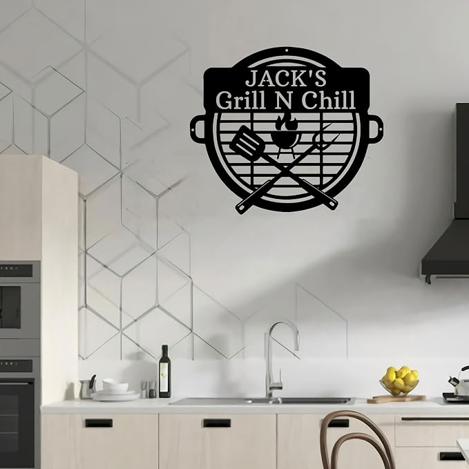 Personalized Grill N Chill Metal Wall Art - Image 5