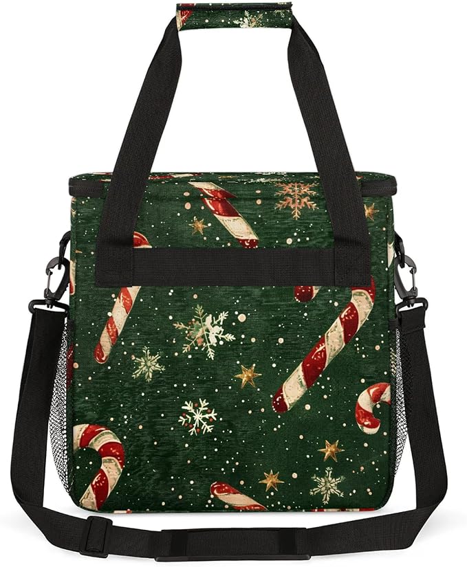 Christmas Candy Coffee Maker Carring Bag, Large Insulated Storage Organizer - Image 5