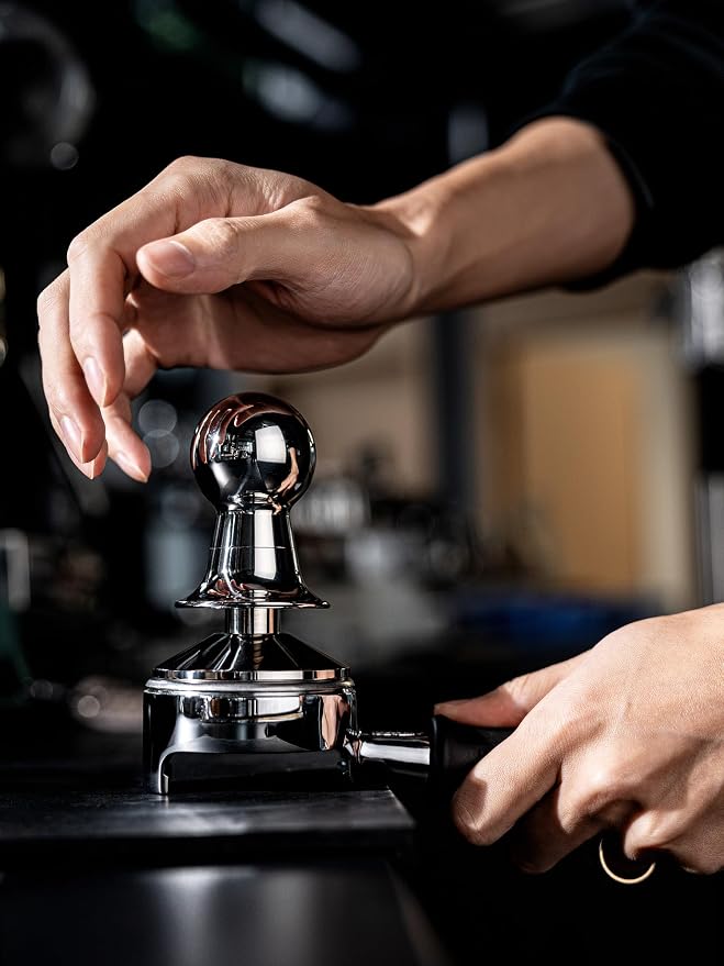 53mm Stainless Steel Espresso Tamper, Calibrated Spring Loaded Coffee Tamper - Image 3