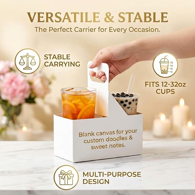 15 Pack 2-Cup Drink Carriers - Image 3