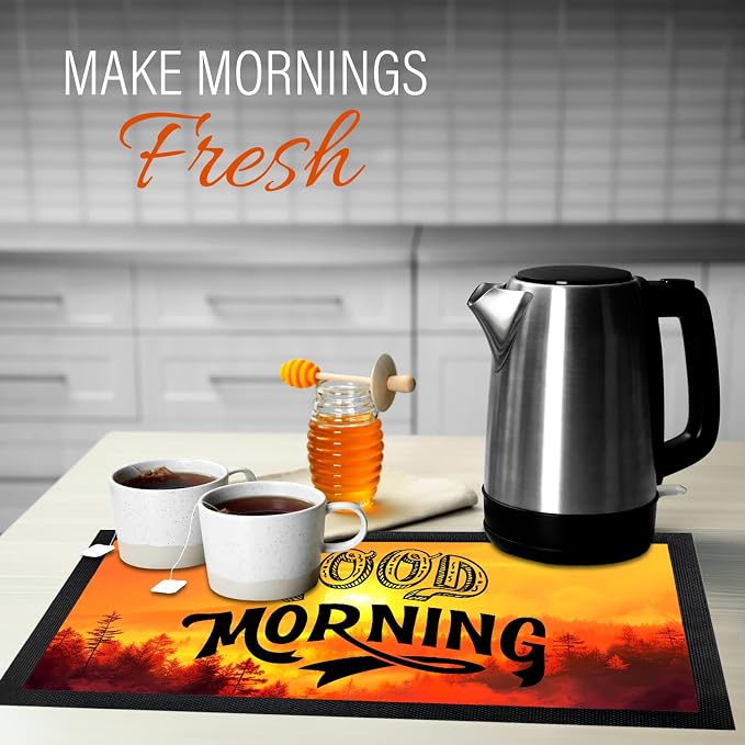 Coffee Bar Mat - Coffee Gifts - Coffee Lover - Coffee Bar Accessories - Barista - Image 4