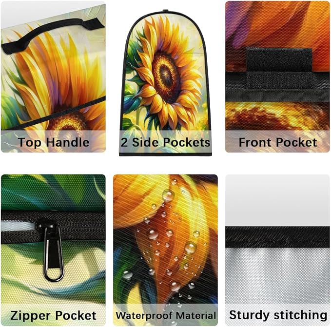 Sunflower Kitchen Aid Mixer Cover Compatible Stand Mixer Dust Cover | Painting - Image 4