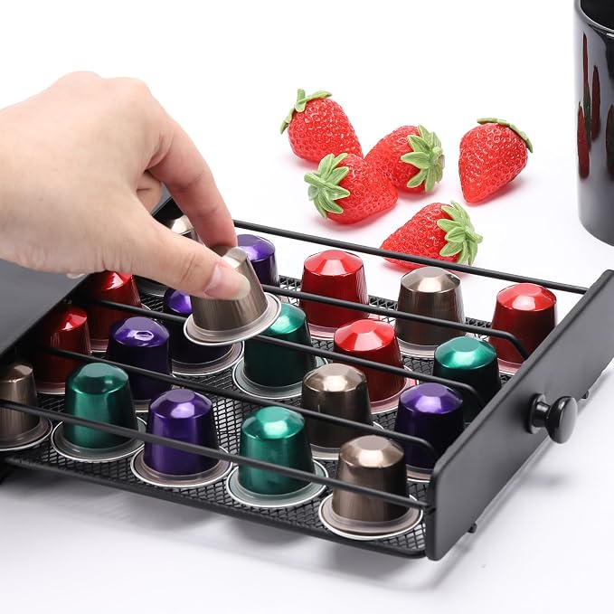 Coffee Pod Storage Drawer Holder, 40 Capsule Capacity - Image 6