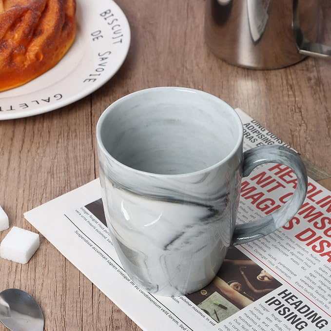 14 OZ Marble Coffee Mugs, M067 Novelty Marble Ceramic Cup - Image 4