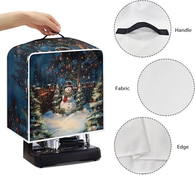 Christmas Snowman Coffee Machine Dust Covers Removable - Image 5