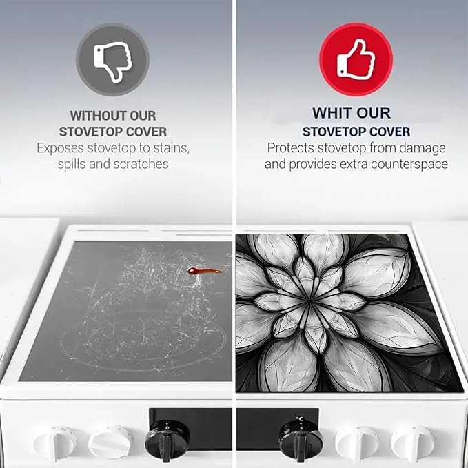 HOMETITUTE Stove Top Covers for Electric Stove 28x20 Inch Countertop Protector - Image 9