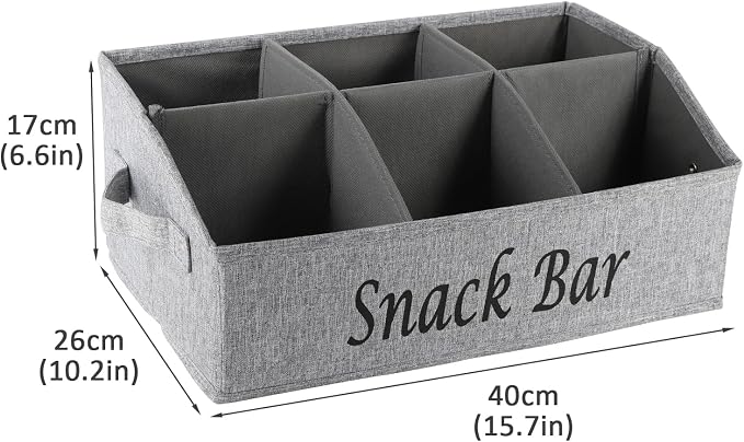 Snack Organizer for Countertop, Fabric Snack Container - Image 6