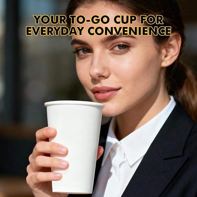 16 oz Coffee Cups, Disposable Paper Coffee Cups, Hot Coffee Cup, and Events - Image 4