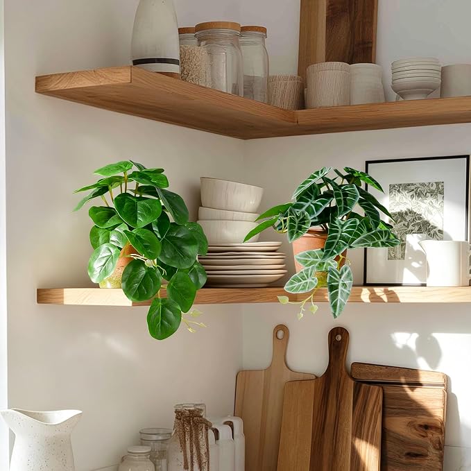 2 Pack Fake Pothos Plants Artificial Small Potted Plant Faux Plants Realistic - Image 4