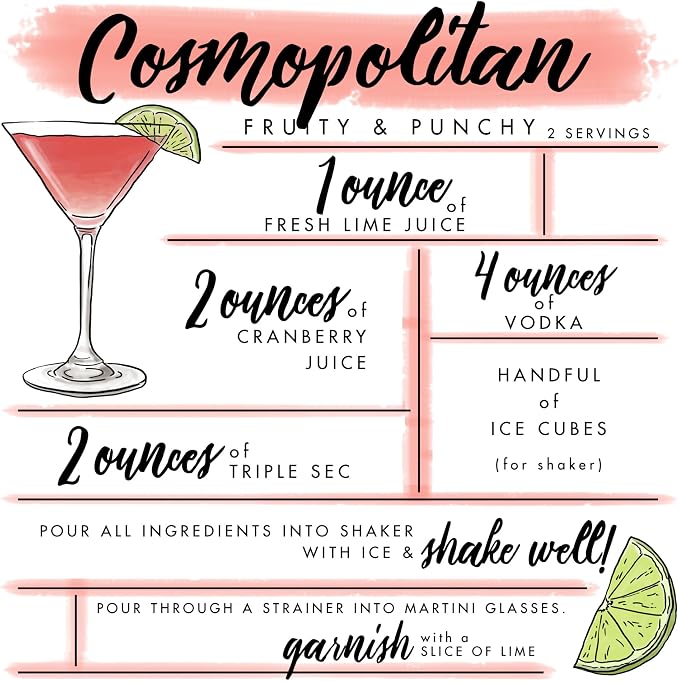 Lantern Press Cosmopolitan, Cocktail Recipe - Image 6