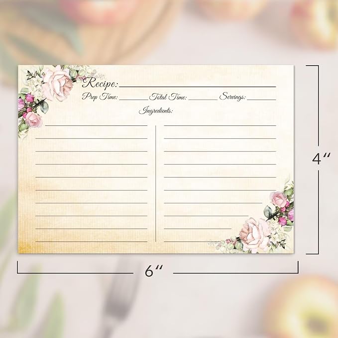 Premium Double-Sided Recipe Cards 4x6 - Image 3