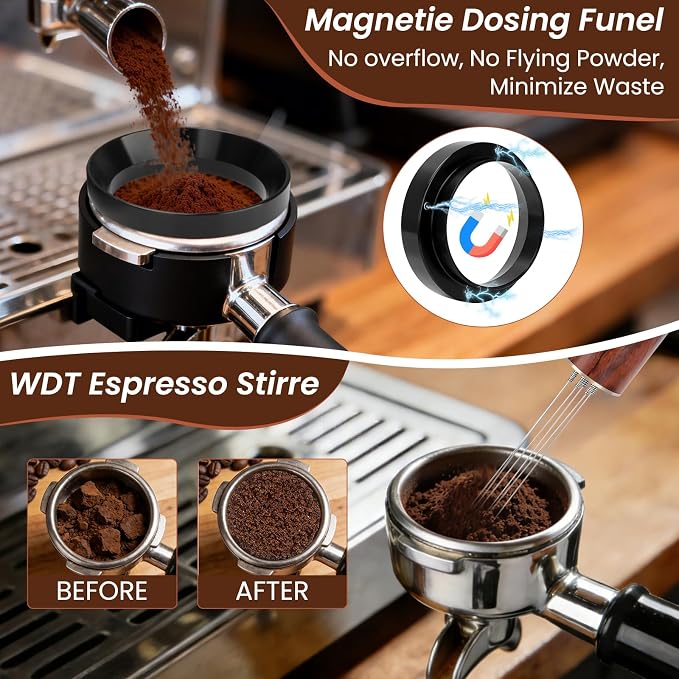 9 Pack Espresso Tamper Station&Coffee Distributor Tamper&Espresso WDT - Image 4