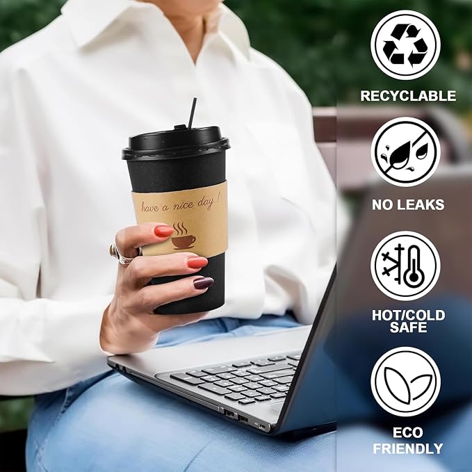 Clawsoff 100 Pack 16 oz Coffee Cups - Image 4