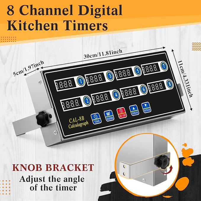 Relaxweex 1 Pack Digital Kitchen Timer, Commercial Cooking Timer - Image 2