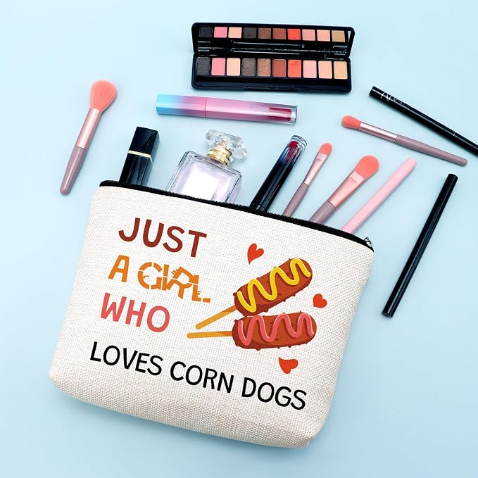 Emotional Support Hot Dogs Makeup Bag Corn Dogs Lover Gift - Image 4