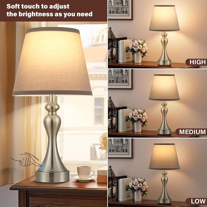 Seealle Touch Lamps for Nightstand - Image 2