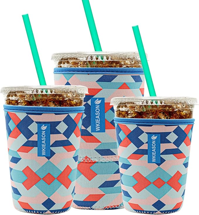 Reusable Iced Coffee Insulator Sleeve by WKIEASON