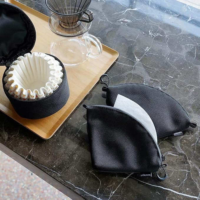watchget Basket Coffee Filter Holder Coffee Filter Storage Bag Round Coffee - Image 5