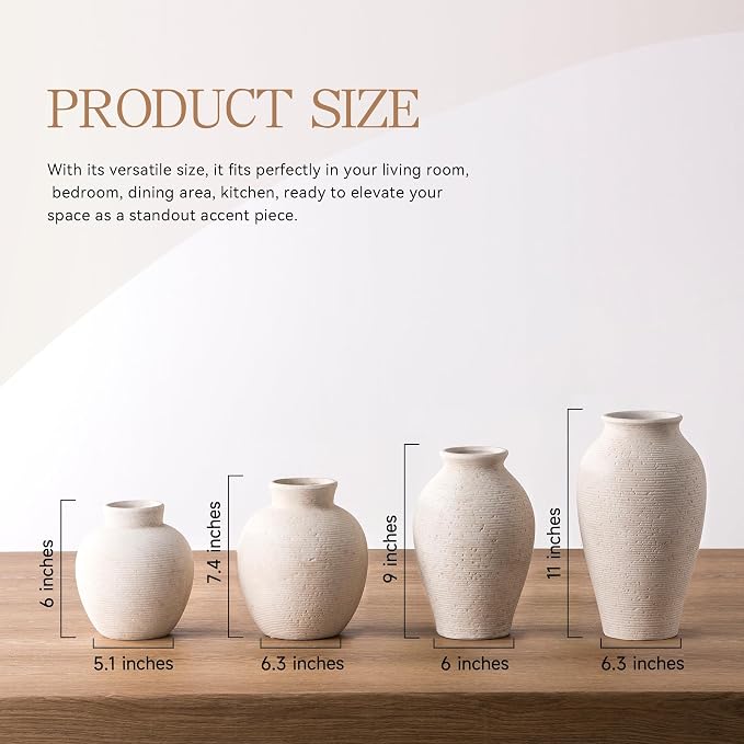 Vanselia Ceramic Flower Vase Home Decor - Image 3