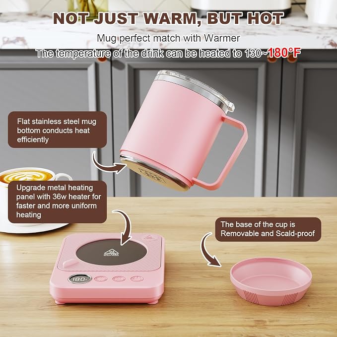 Felibeaco Coffee Mug Warmer & Mug Set - Image 2