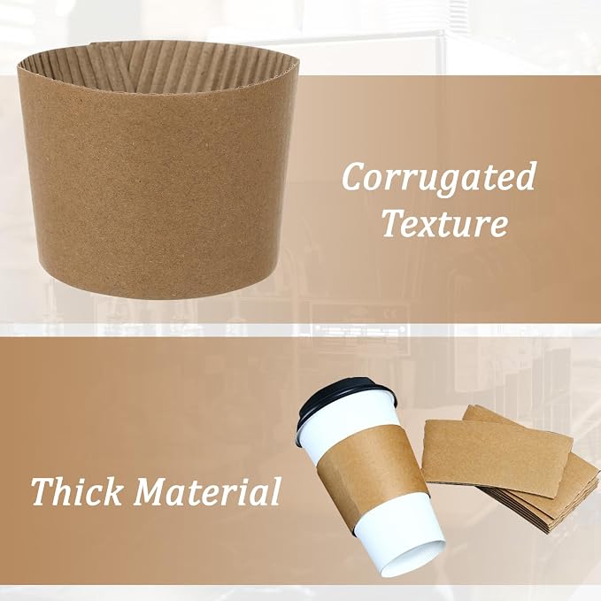 Coffee Sleeves Disposable 500 Pack Fit - Image 6