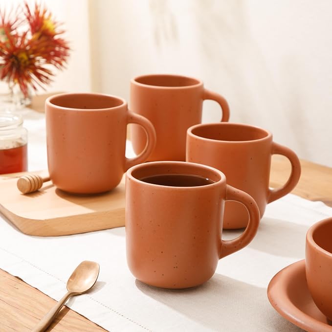 Bloomhouse - Two Time Oprah's Favorite Things Winner - Corsica Clay 4-Piece Mug - Image 4
