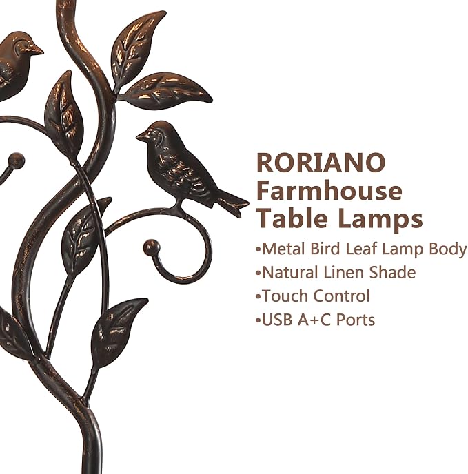 27" Touch Farmhouse Table Lamps - Image 2