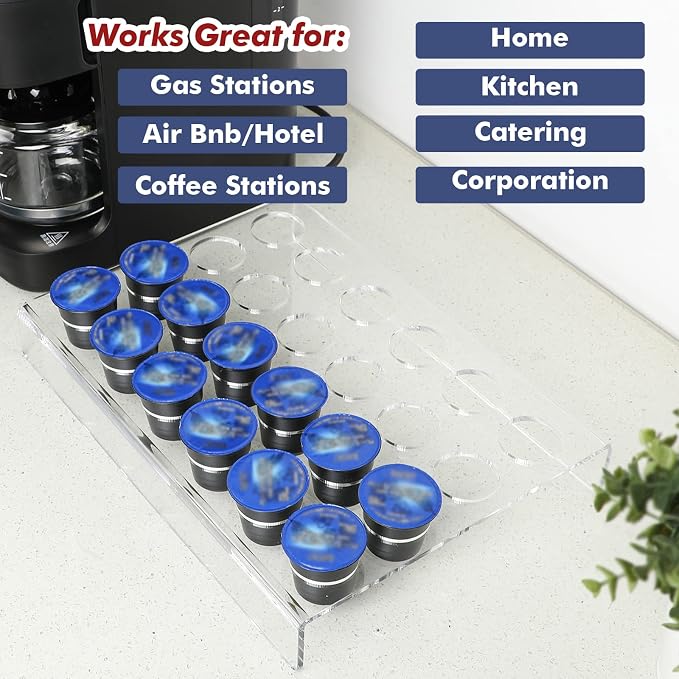 Kamehame K Cup Drawer Organizer, Flat Countertop Coffee Pod Holder - Image 6