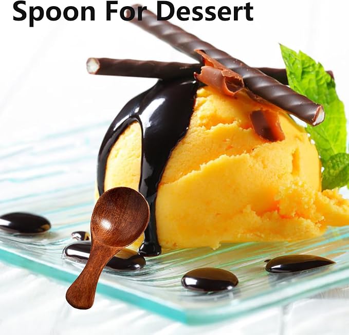 6 PCS Mini Wooden Spoons, 3.2 Inch Tiny Spoons - Image 8