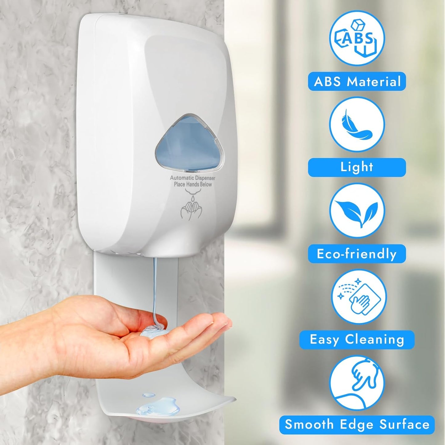 2PCS Dispenser Drip Tray Wall Mount Soap Dispenser Bracket,Laundry Detergent Drip Catcher Prevent Dripping and Spraying, Easy to Clean(White)