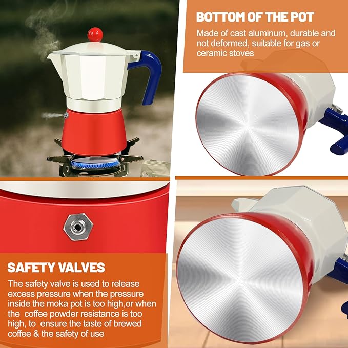 12 Cup Aluminum Espresso Stovetop Moka Pot Express Coffee Maker Percolator - Image 6