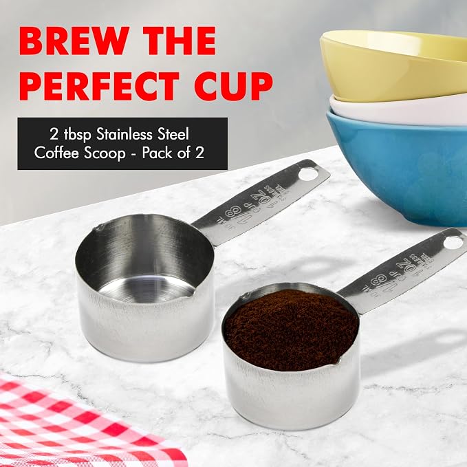 Chef Craft Select Coffee Measurer, 4 inch 2 tbsp, Stainless Steel - Image 2
