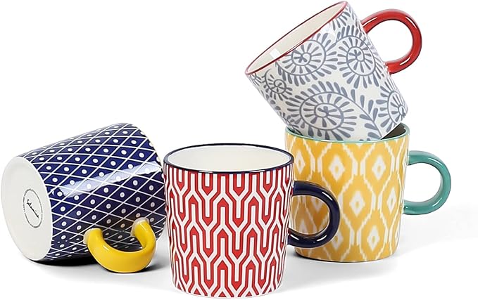 Selamica Ceramic 3.5 Oz Espresso Cups, Espresso Mugs 2.5 Inch Demitasse Cups - Image 8