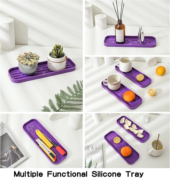 MicoYang Silicone Kitchen Sink Organizer Tray - Image 5