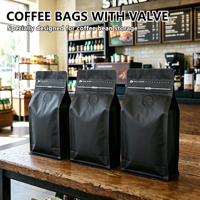 50pcs Coffee Bags with Valve - Image 2