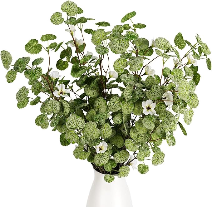 Melorca&Guilla Artificial Plants, Faux Greenery Stems Vase Branches Fake Plants by MelorcaGuilla