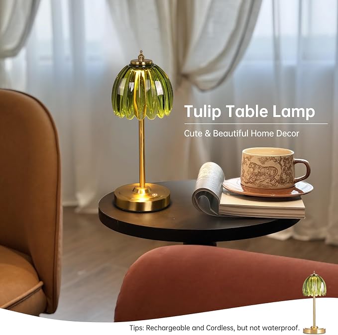 Shenmoyl Set of 2 Tulip Table Lamp - Image 6
