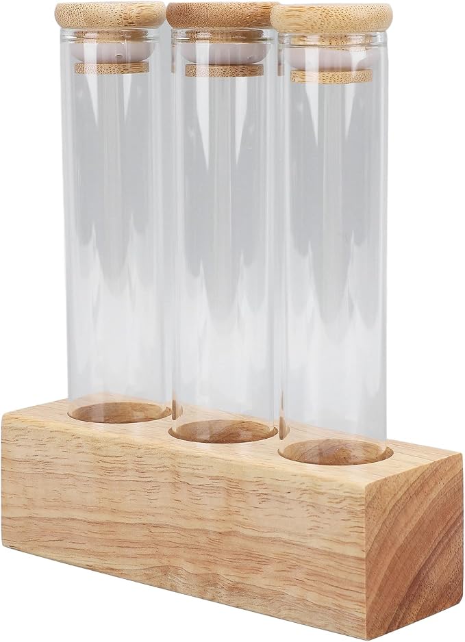 AUNMAS 12 Pack Coffee Bean Storage Tubes Single Dose Coffee Bean Cellars Glass by AUNMAS