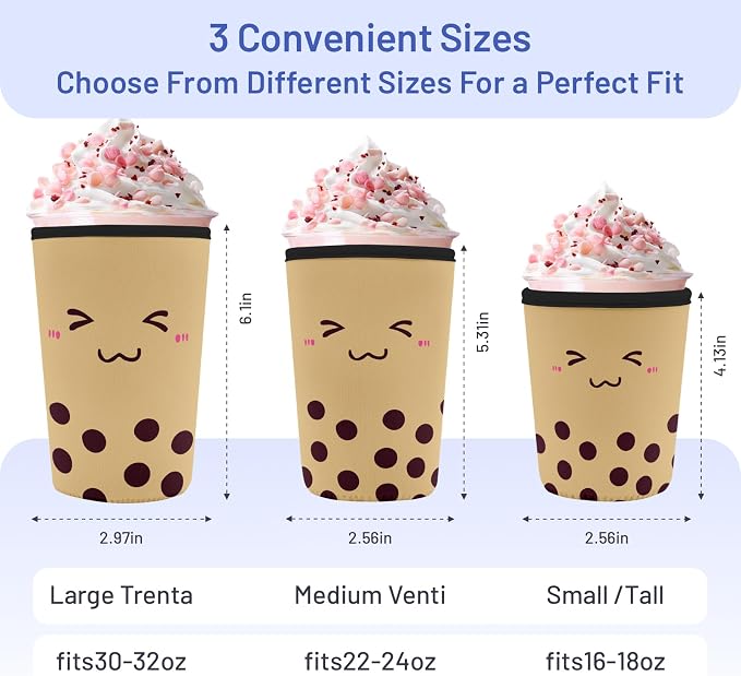 Iced Coffee Sleeve Reusable Cup Sleeves - Image 2