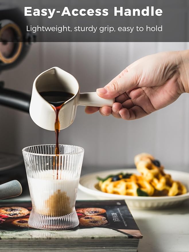 Espresso Measuring Cup, Ceramic Espresso Cup Double Spouts Expresso Shots Cup - Image 8