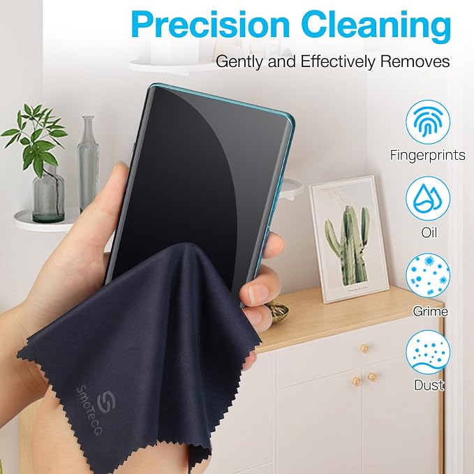 SmoTecQ 6 Pack Premium Microfiber Glasses Cleaning Cloths - Image 6